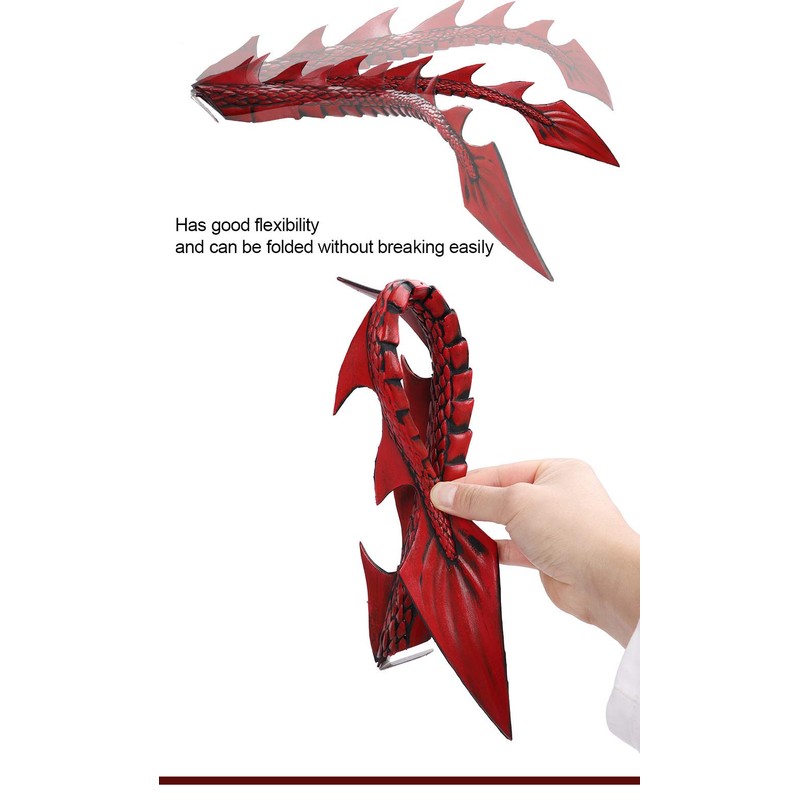 Himine Dragon Wings Props Cosplay Wing With Tail (Red)