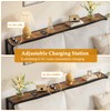 Gewudraw Console Table with Oulets and USB Ports, 55.1" Sofa
