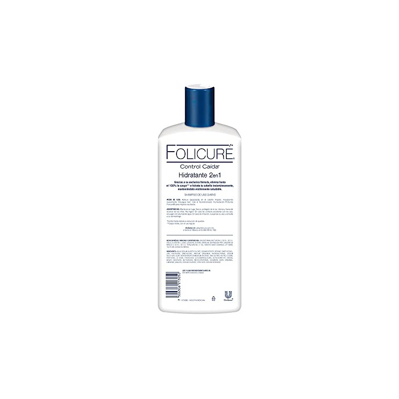 Folicuré Shampoo Hidratante 2en1 Control Caspa 700 ml