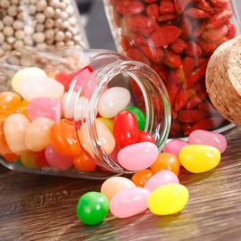 ICSTM Glass Bottles with Cork,2 Pack 4.5 OZ Empty Clear Glass Bottles Vials with Cork Stopper Storage Jars 47mm Bottle Diameter (130ml)