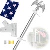 CQ Garden Flag Pole for Outside House, 6 FT Flag
