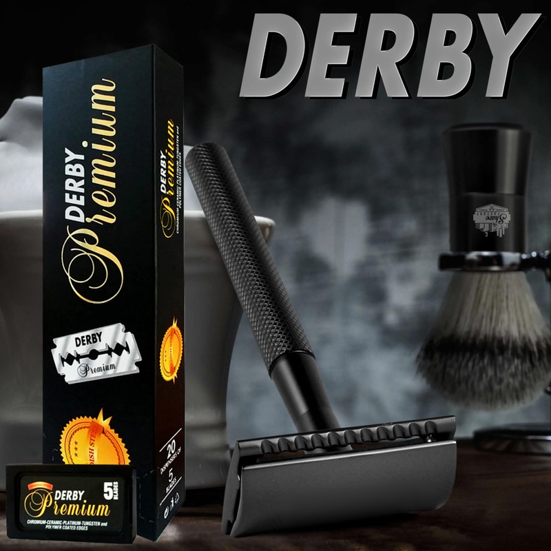 Derby Premium Double Edge Razor Blades, 200 Count