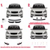 Unbranded Carbon Fiber Look Front Bumper Lip Spoiler For Mercedes