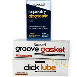 floor-fix pro Click Lube & Groove Gasket - Diagnose and Fix Creaky Laminate Floors FAST - 60ml DIAGNOSTIC KIT. START WITH THIS.