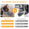 vsshe Dog Muzzle, Soft Adjustable Mesh Muzzles, Breathable Pet Mask