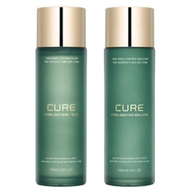 Kim Jeong-moon Aloe Cure Hydra Soothing 2-piece Set (Toner 130ml + Emul 130ml) Skin Lotion Basic Set / 김정문알로에 큐어 하이드라 수딩 2종 세트(토너130ml+에멀130ml)스킨로션 기초세트