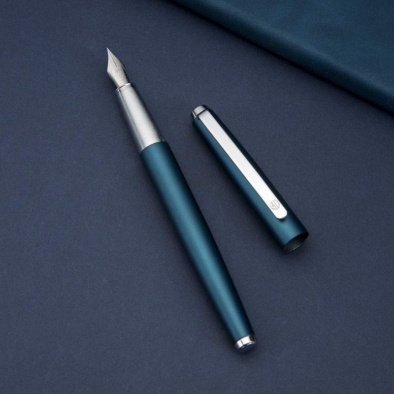HongDian 525 Dark Blue Fountain Pen, Extra Fine Nib Classic