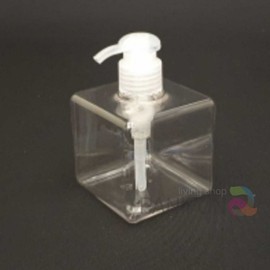 Empty bottle, pumping container, transparent 250ml cosmetic pump, oil pump container, shampoo dispenser container, lotion pump Bathroom shampoo container 4ea