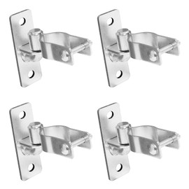 4-Pack Heavy Duty Wall Mount Gate Hinge, 1-3/8" OD Pipe Fit, 5/8" Pin, Powder Coated Steel for Outdoor Farm Gates, Fences & Barn Doors