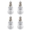JUNSHI E14 to E27 Adapter Lamp Socket Converter,Small Screw to