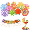 JOFONY Drink Umbrellas,150PCS Cocktail Umbrellas 5 Styles Drink Umbrella Cocktail
