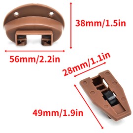 Surf turtle 5 Pack Drawer Slide Track Guide Glide for Center Mount Drawer for Dressers and for Nightstand for kenlin for Rite-Trak II Drawer Systems