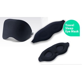 3D Blackout Sleep Mask for Women and Men - Eye Mask for Sleeping Blissfully, No Eye Pressure, Lash Extensions Comfort, Ear Plugs Included - Travel Soft Memory Foam Padded Shade Cover Blindfold