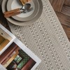 Alynsehom Macrame Table Runner Farmhouse Boho Beige Table Runner with