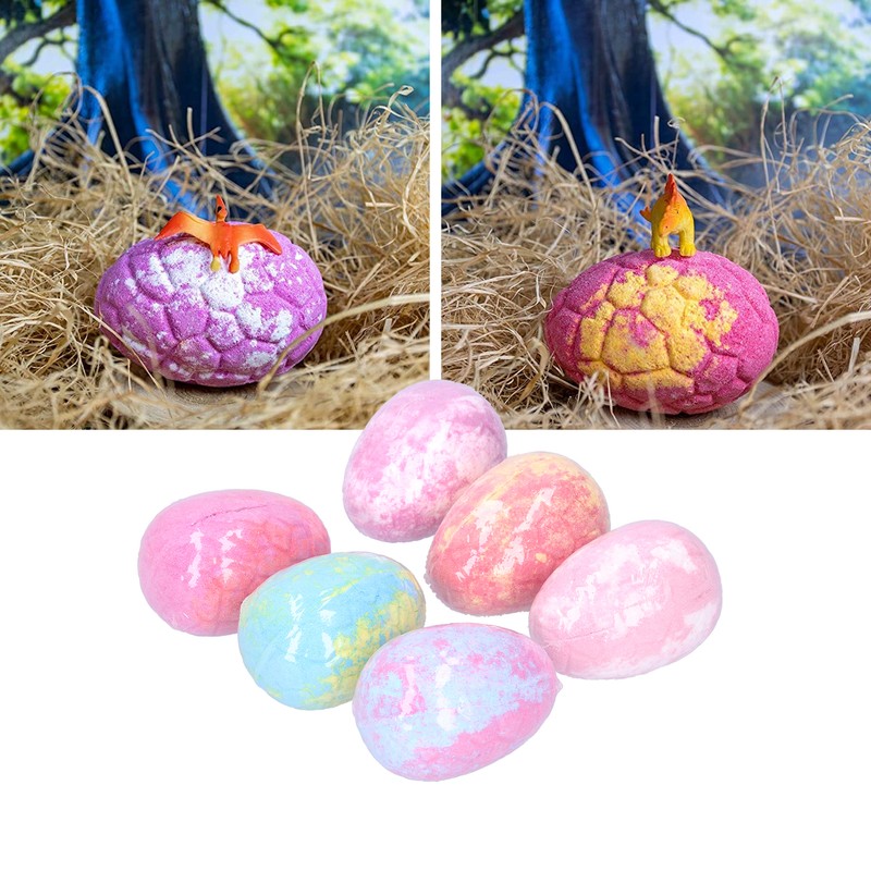Dinosaur Egg Shaped Essential Oil Bath Salt Ball Plant Extract