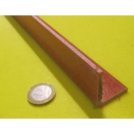 Rochling Unequal Fiberglass 90º Angles, GPO3 Red 1/8" Thick x 1.25" & 1.125" Arm x 60"