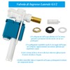 MendorioToilet Cistern Fill Valve, Universal 1/2" Brass Side Entry Inlet
