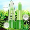 3 Packs Organic Aloe Vera Moisturizing Crystal Jelly Lipsticks, BEEXY