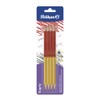 Pelikan 4 lápices Duply Grafito y Color Rojo Ideal para