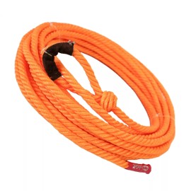 M-Royal Saddles 39FT Charro Soga Naranja Para Florear Orange Trick Rope