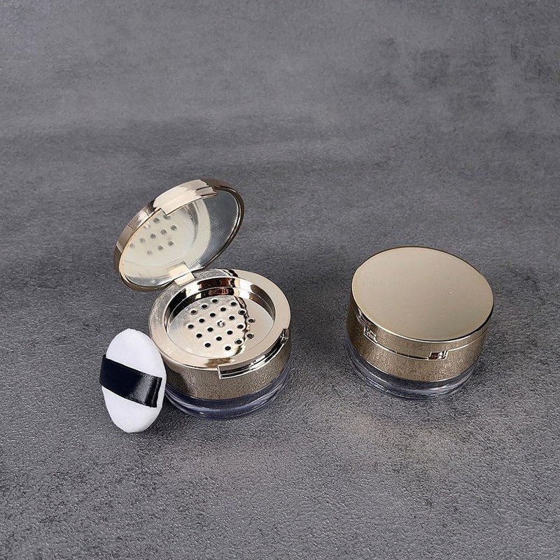 UUYYEO 8 Gram Empty Makeup Powder Container with Puff Mini