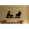 Horse Rider Decal, Team Roping Wall Sticker, Rodeo Cow Roping,