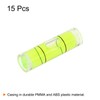 sourcing map 15pcs Small Cylindrical Bubble Level Vials 10x35mm PMMA