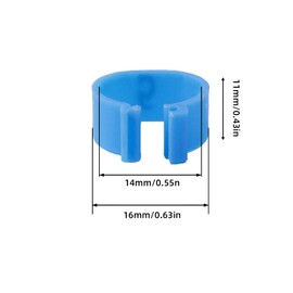 CYWVYNYT Pack of 48 Chicken Leg Rings Multicoloured Chicken Identification Leg Bands Numbered Clip on Poultry Leg Rings for Gamefowl Turkey Duck Goose Guinea (16 mm)