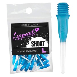 L Style (El Style) Lip Dot Pitch Short Turquoise Blue 30pcs ott1107