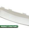 GRAND ORANGE White Solid Door Handle Compatible with GE Dryer