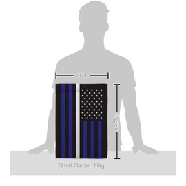 Americana Home & Garden US Thin White Line Garden Flag Set Wall Holder Armed Forces EMT Paramedic EMS Nurse Emergency Medical Technician Supoort House Banner Small Yard Gift Double-Sided, Made in USA