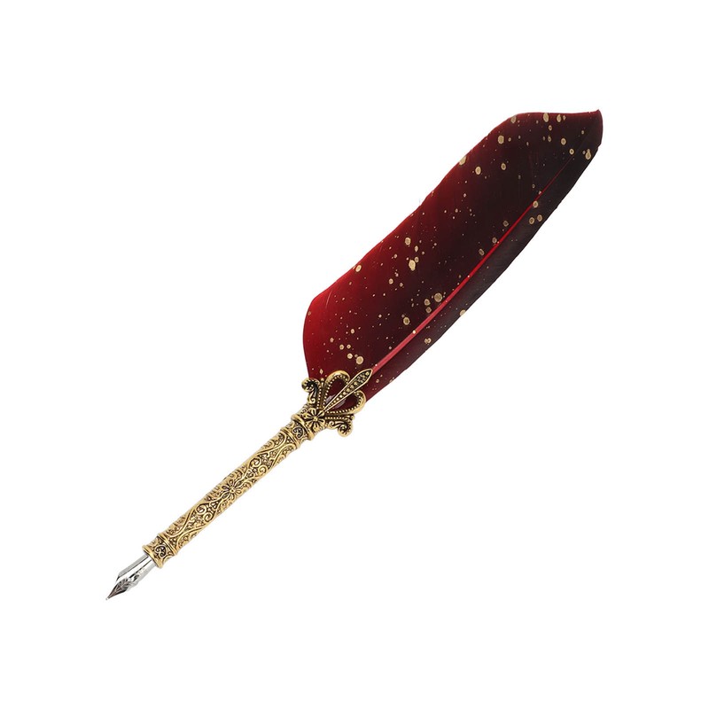 Quill Pen Set Exquisite Retro Smoothing Writing Feather Pen Caligraphy