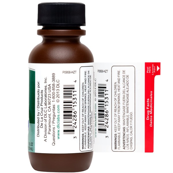 De La Cruz Decolorized Iodine Tincture - Clear Iodine Tincture Solution - Colorless First Aid Antiseptic Iodine Drops - 1 FL OZ (30 mL) - 2 Bottles