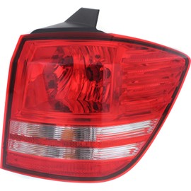 Tail Light Compatible with DODGE JOURNEY 2009-2018 RH Outer Assembly Halogen with Turn Signal Light Bulb