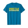 Seattle Washington Retro Vintage Weathered T-Shirt