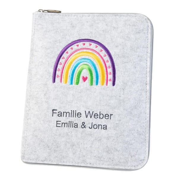 Personalised Mom's Organiser A5 Made of Felt (Choice of Colour