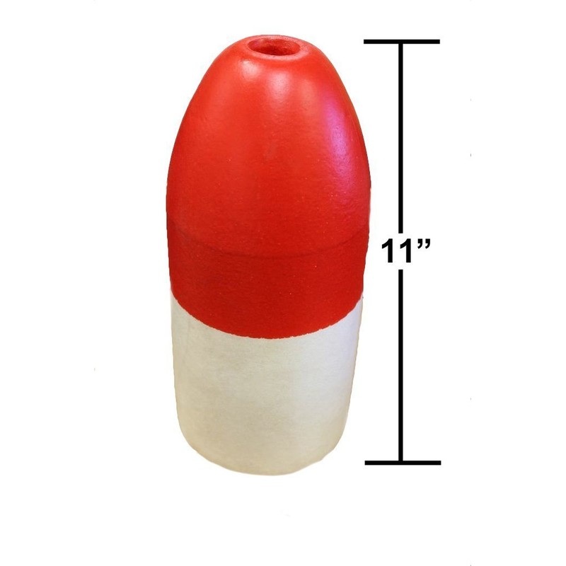 KUFA Sports Crab Trap Float (2-Pack), Red/White, 5 X 11-Inch