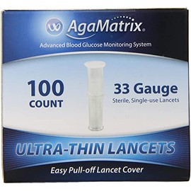 4762994 PT# 8000-01971 Lancet WaveSense 33g Ultra Thin Sterile White 100/Bx Made by Agamatrix Inc