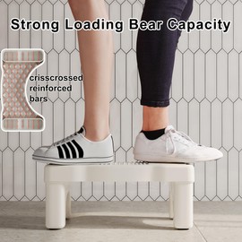 Premium Toilet Stool Squat for Adults, Non-Slip Squatting Poop Stool for Bathroom, Sturdy Pooping Stool, Toilet Step Stool for Kids/Toddlers, 7 Inch Potty Foot Stool