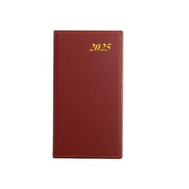 DWFEYOI Kalender 2025 Buchkalender A6 1 Woche 2 Seiten | Terminplaner 2025 Wochenplaner mit 70 g/m² Papier & Monats-Register | Planer & Terminkalender mit PU-Leder Hardcover - Schwarz