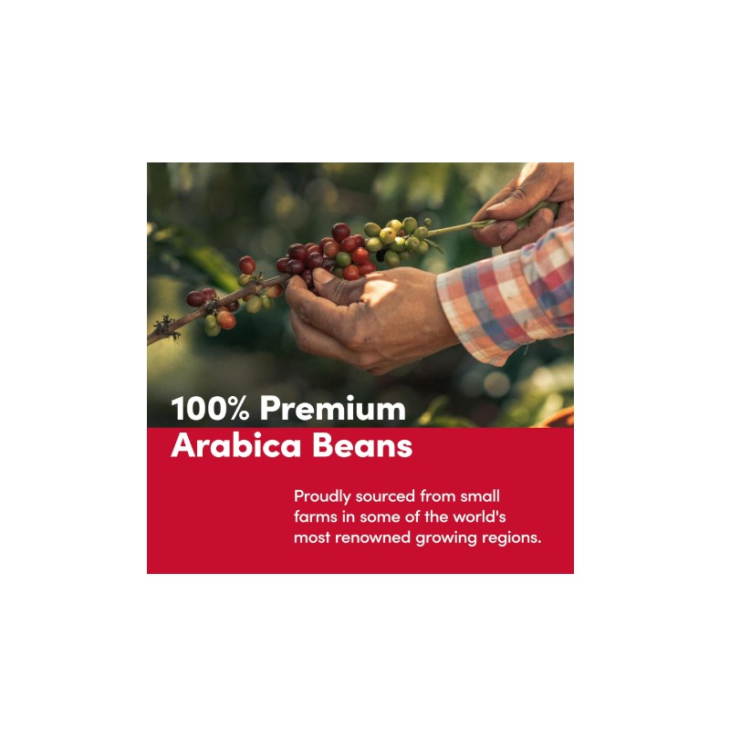 Tim Hortons Colombian, Medium-Dark Roast Ground Coffee, Perfectly Balanced, Alwa