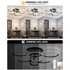 SEABLE Modern LED Ceiling Light 7 Rings Dimmable Ceiling Light