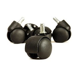 Lab Space Office Chair Caster Wheel, Castors Universal Standard Size 11mm Stem Diameter, Office Chair Wheels, Caster Wheels Replacement Set of 5