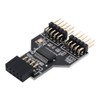 NFHK Motherboard 9pin USB 2.0 Header 1 to 2 Female