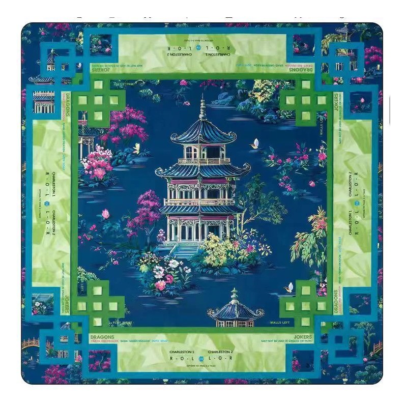 Eco Friendly Luxury Mahjong Mat American Mahjong Mat Thickened Noise