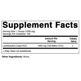 Vitamatic Lactobacillus Casei Probiotic Powder - Digestive Support - 100 Gr