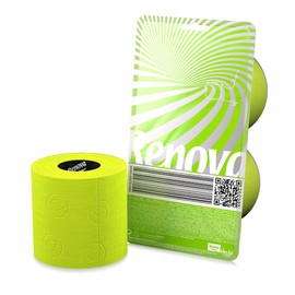 Renova Lime Green Toilet Paper 3 ply Blister Pack 2 Rolls 140 Premium Quality sheets