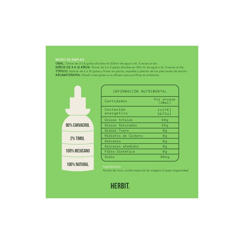 Kit 2 Aceite de Orégano Natural 80% Carvacrol – Frasco