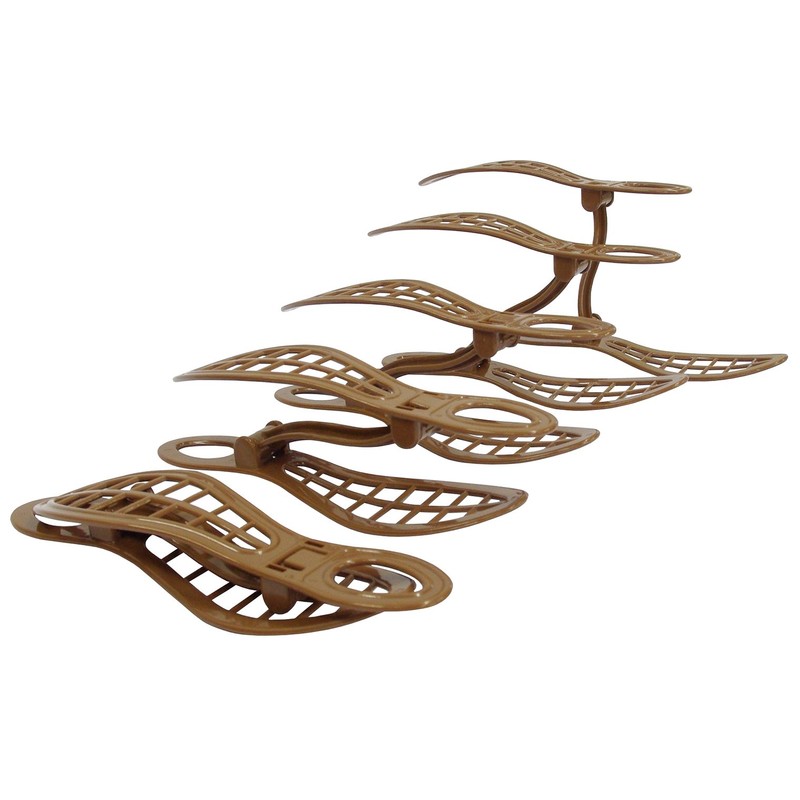 Sanko Plastic Shoe Holder Shoe Keeper 10 Pcs Brown