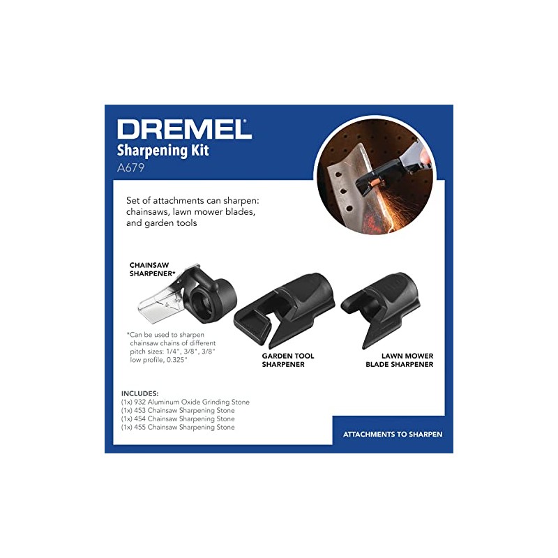 Dremel A679-02 Sharpening Attachment Kit, For Sharpening Outdoor Gardening Tools,
